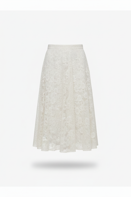 Jupe Longue Dentelle Transparente Élégante Chic