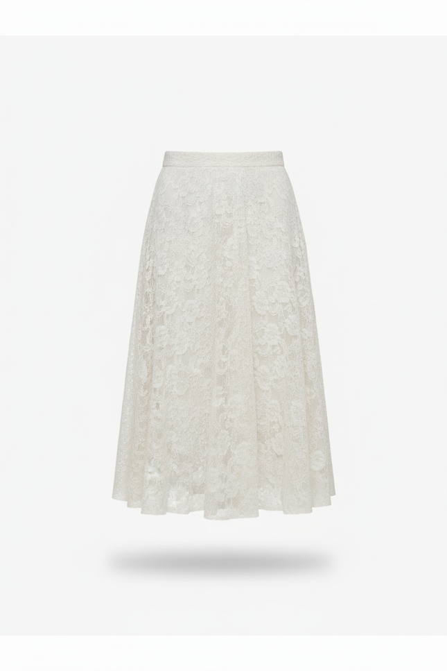 Jupe Longue Dentelle Transparente Élégante Chic