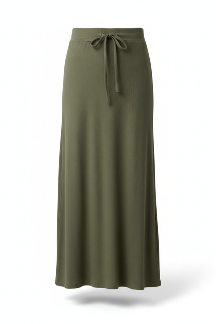 Jupe Mi-Longue Taille Élastique