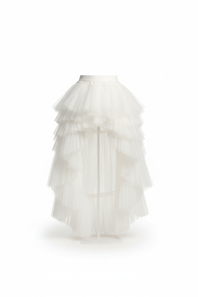 Jupe Longue Tulle Asymétrique Élégante