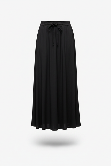 Jupe Longue Noire Fluide Chic