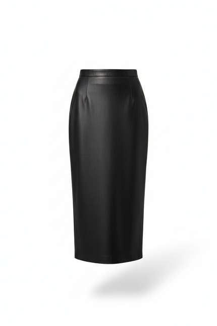 Jupe Crayon Longue Simili Cuir