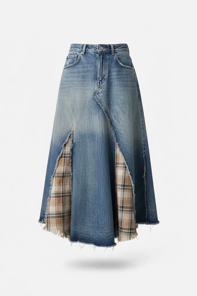 Jupe Longue En Jean Fendue