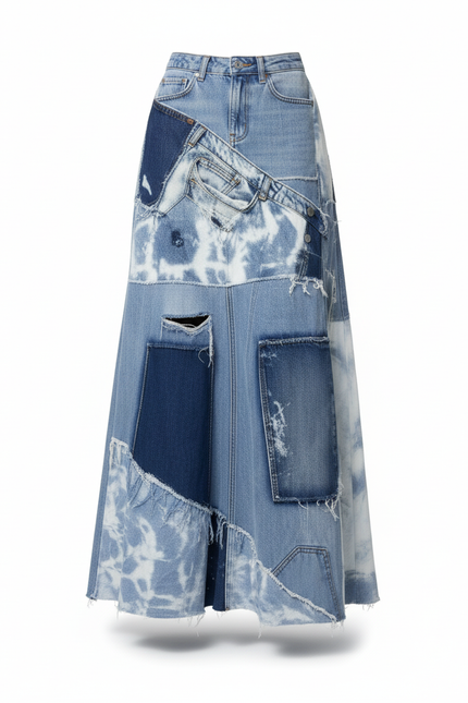 Jupe Longue Jean Bleu