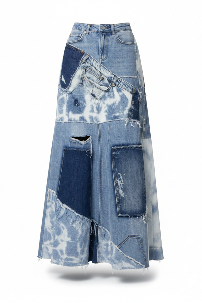 Jupe Longue Jean Bleu