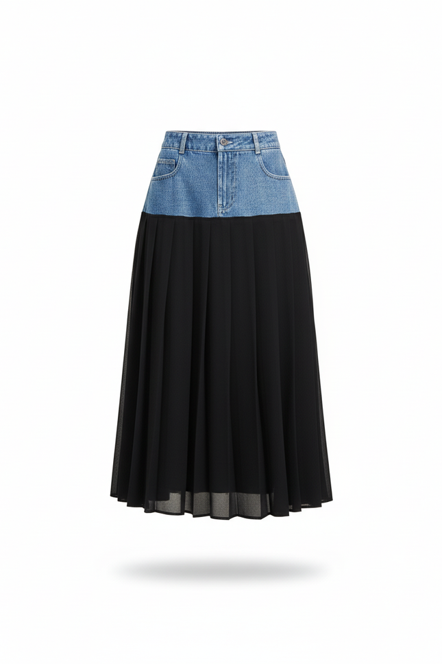 Jupe Plissée Soleil Longue