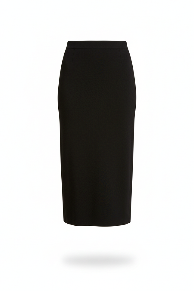 Jupe Noire Mi-Longue