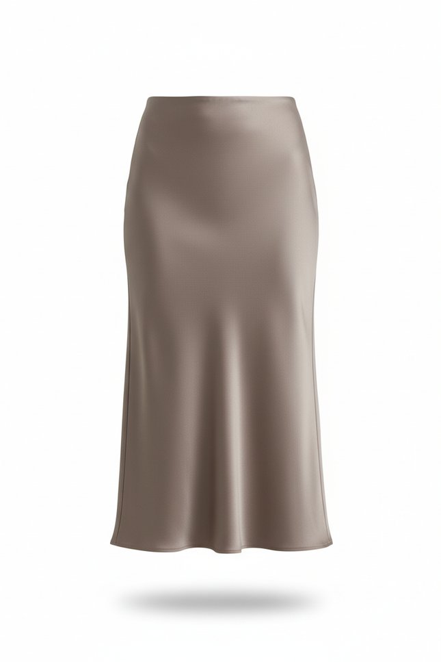 Jupe Longue Satin Fluide Chic
