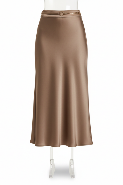 Jupe Longue Satinée Fluide Chic