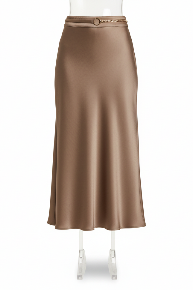 Jupe Longue Satinée Fluide Chic