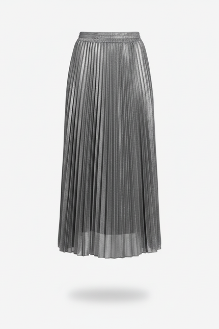 Jupe Plissee Longue Taille Elastique