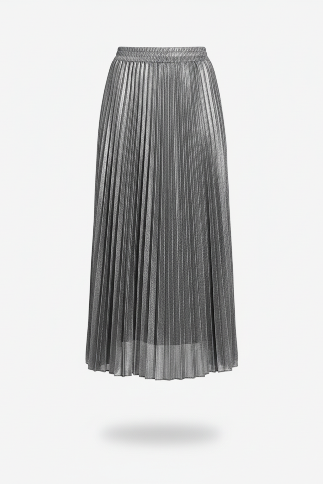 Jupe Plissee Longue Taille Elastique