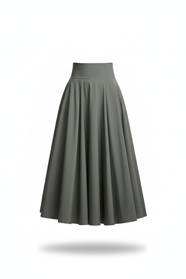 Jupe Cloche Longue Taille Haute