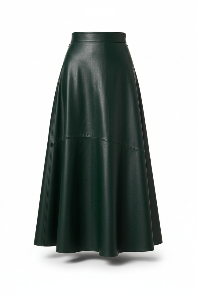 Jupe Cuir Femme Longue