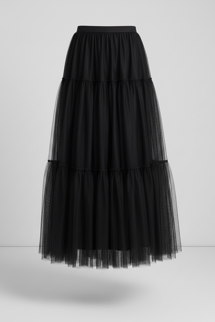 Jupe Longue Blanche Tulle Fluide