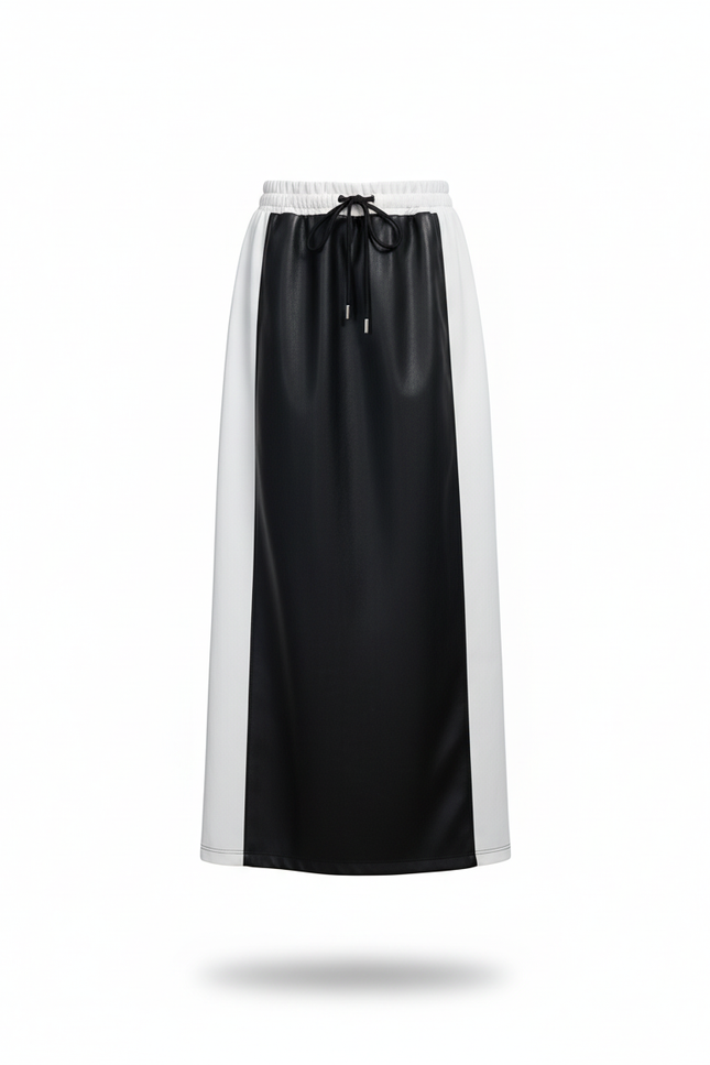 Jupe Longue Cuir Fendue