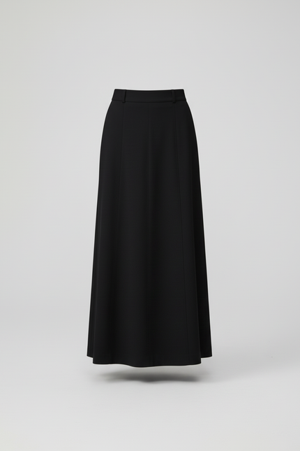Jupe Longue Noire Droite Élégante