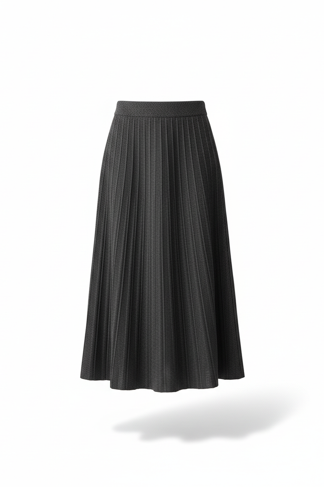 Jupe Longue Plissee Taille Elastique