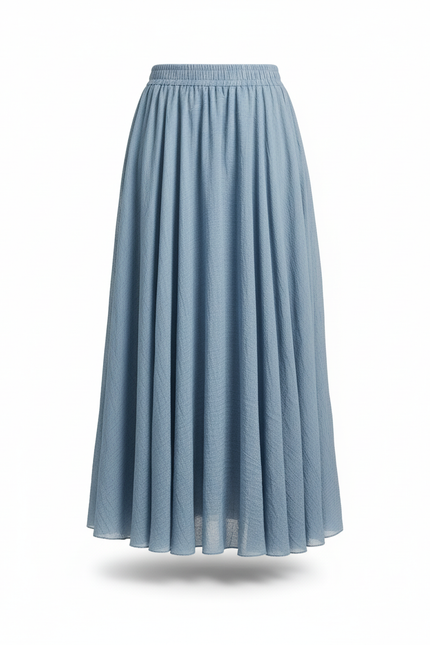 Jupe Longue Taille Smockée